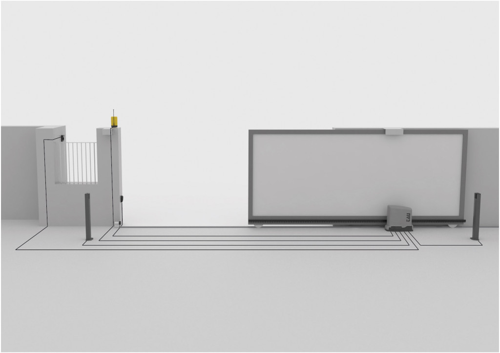 24 Volt. Automatische für Schiebetorantriebe bis 400 Kg, mit magnetischem Endschalter. Geschwindigkeit 14 m/min