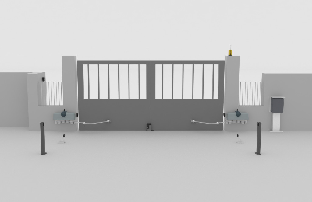 230 Volt. Automation for gate leaves up to 3,5 m. Opening time 13 s
