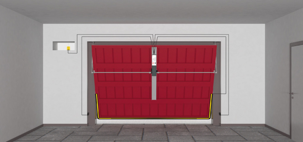 230 Volt. Automation for up-and-over
garage doors up to 10/16 m². Opening in 21 s