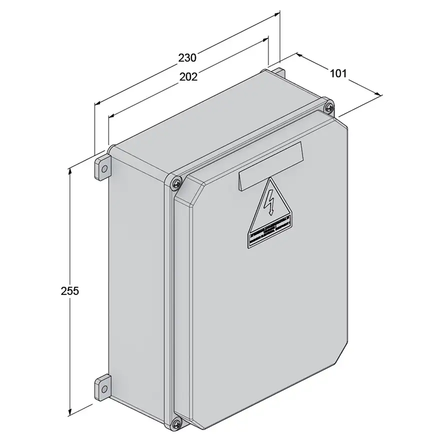 Quadro elettronico di comando 230 V AC per porte basculanti