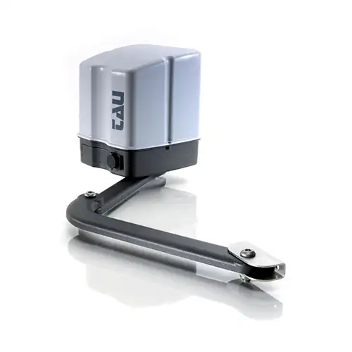 18 Volt. Automação para portões de batente até 2,3 m por folha. Abertura 13 sec.