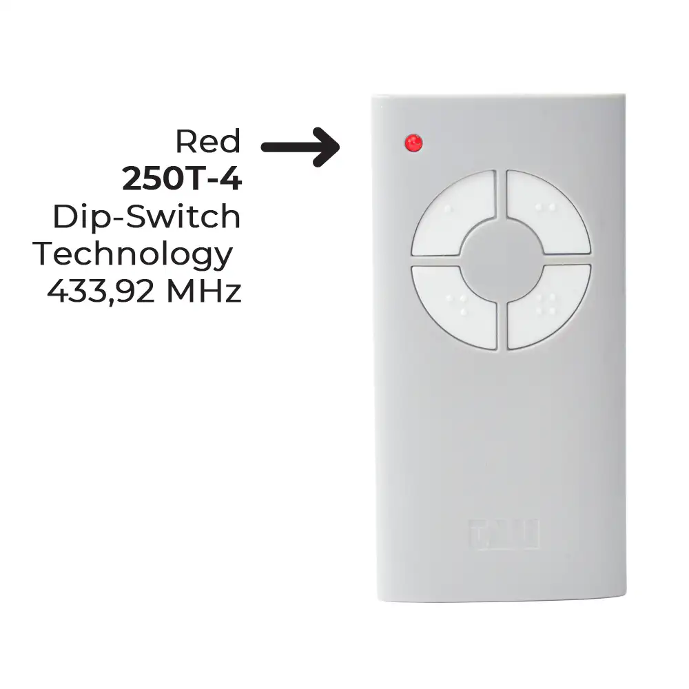 Con Tecnología Rolling Code, Dip Switch, Self Learning