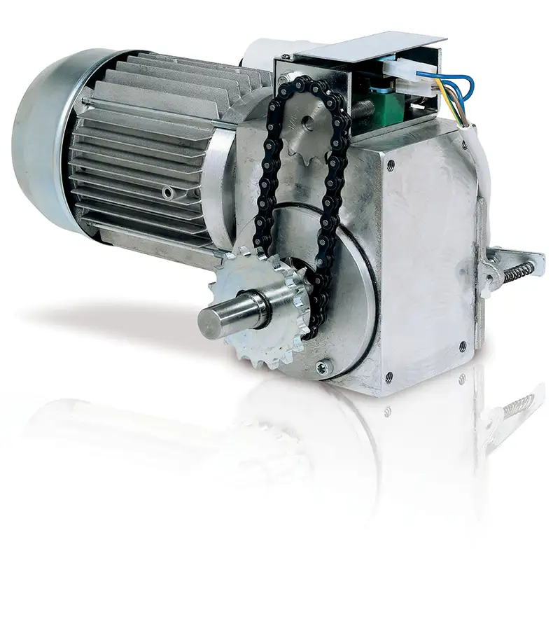 400 Volt. Automação para portões de correr ou fole de aplicação industrial até 1500 kg. Velocidade 10,3 m/ming