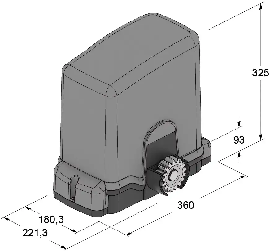 MASTER20QMA 230 Volt. Automazioni per cancelli fino a 2000 Kg. Velocità 10.5 m/min