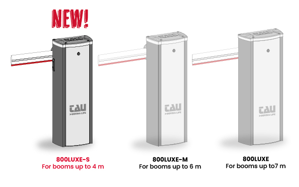 LUXE-S. TAU automatic barrier for booms up to 4 m - Tau Srl